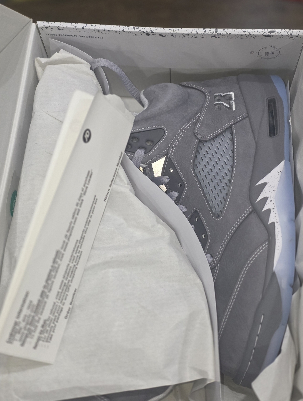 Nike Air Jordan Retro 5 Wolf Grey 2026 w/Receipt!